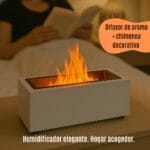 Chimenea Decorativa Portátil 3 en 1 - Humificador y dosificador de aromas